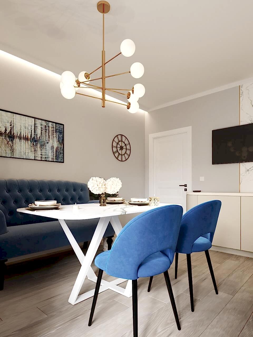 визуализация интерьера гостиной