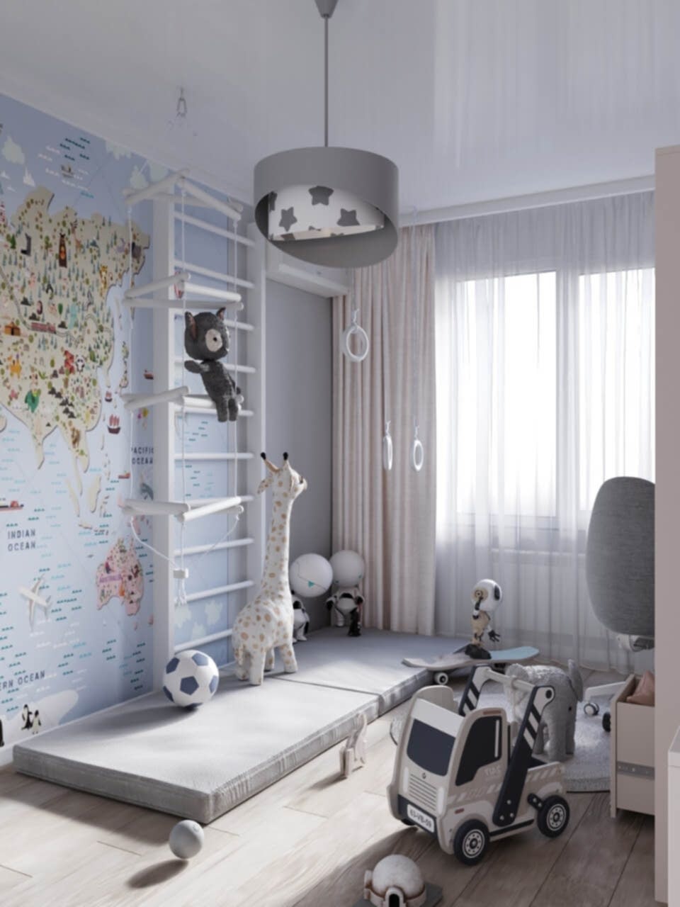 визуализация детской комнаты