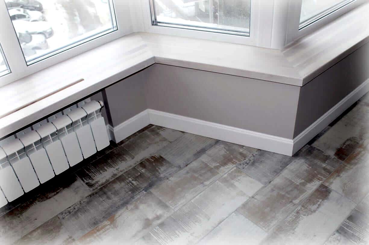 узкий радиатор под окно