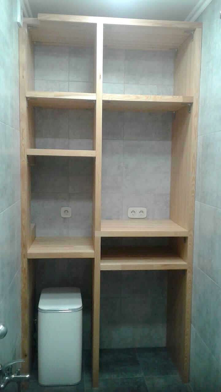 шкаф из лиственницы в ванную