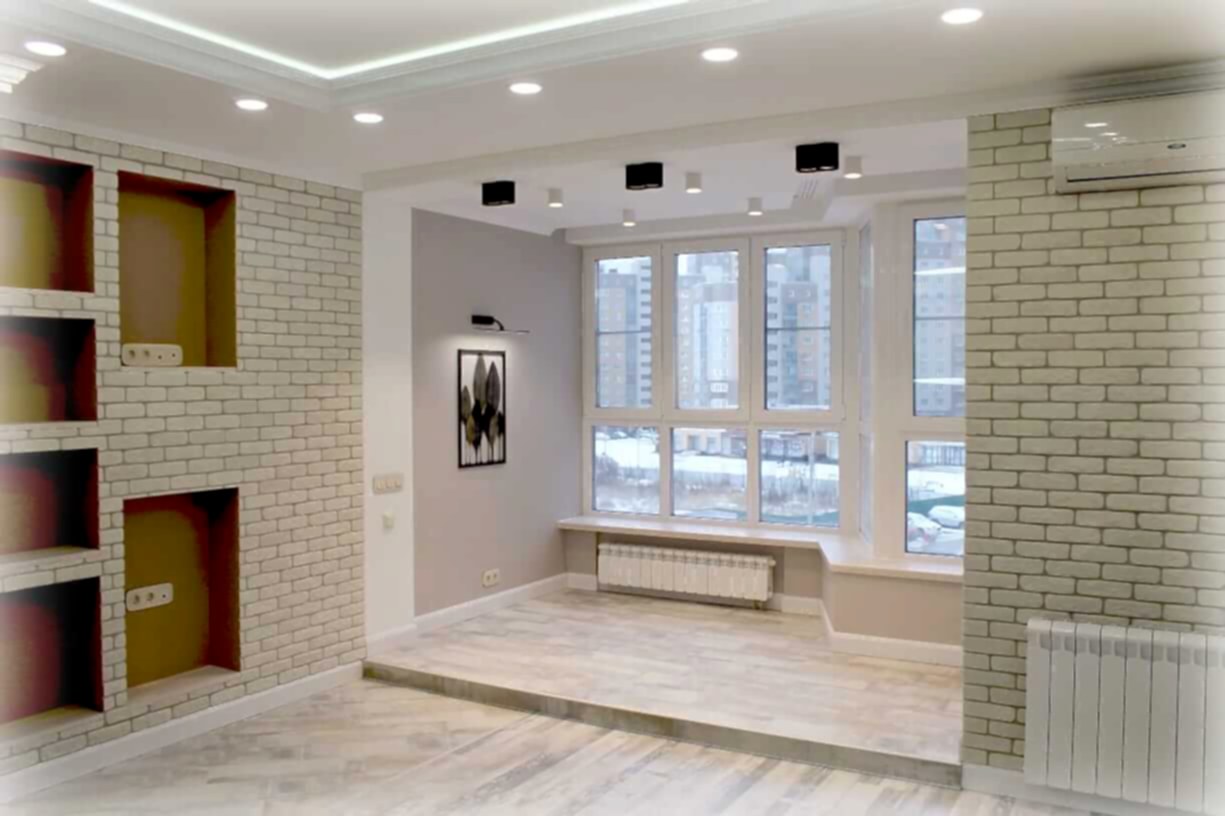 присоединение балкона к гостиной