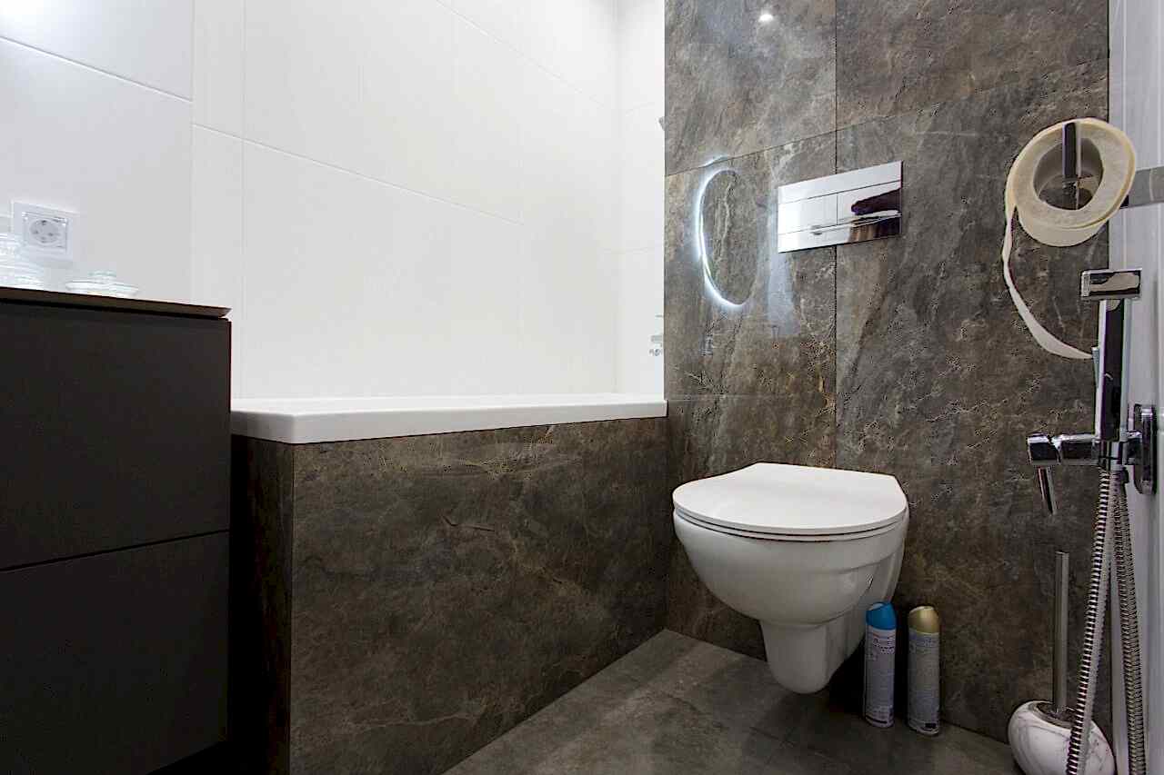 стильная ванная в жк крылья