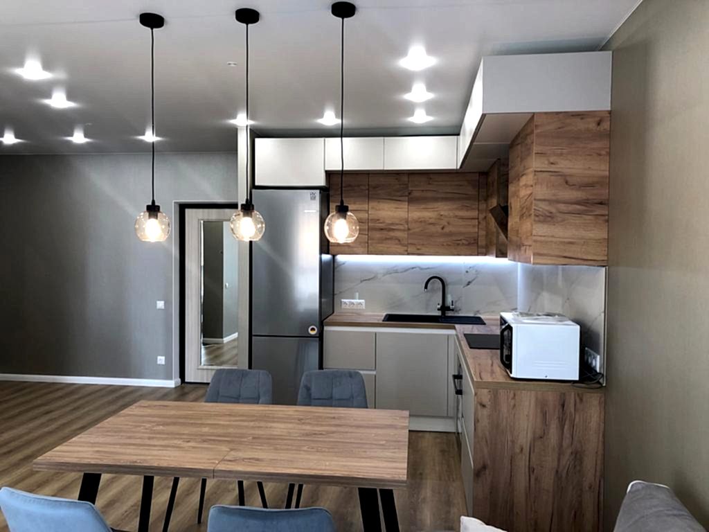 стильный ремонт гостиной