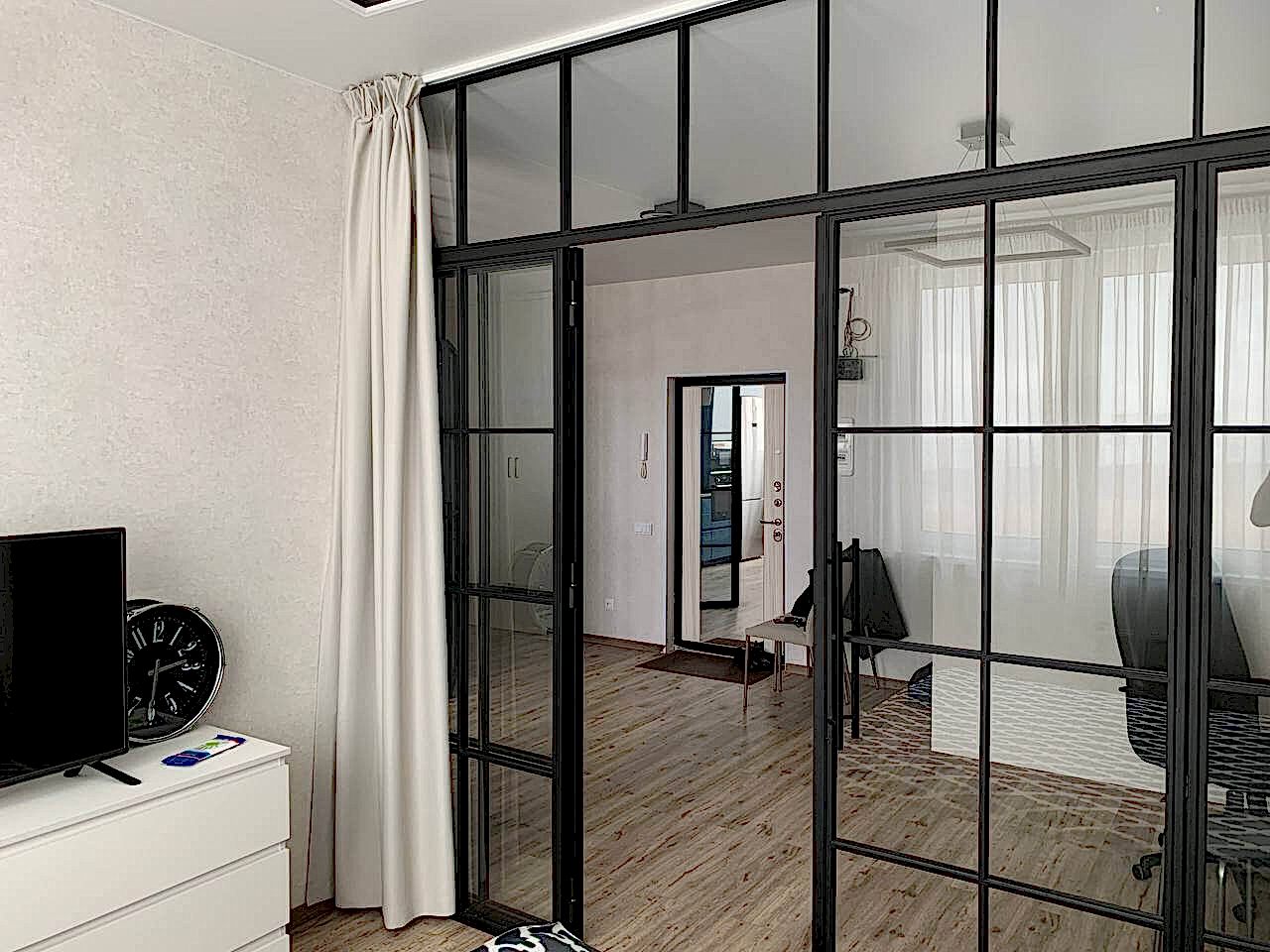 лофт перегородки из черного металла